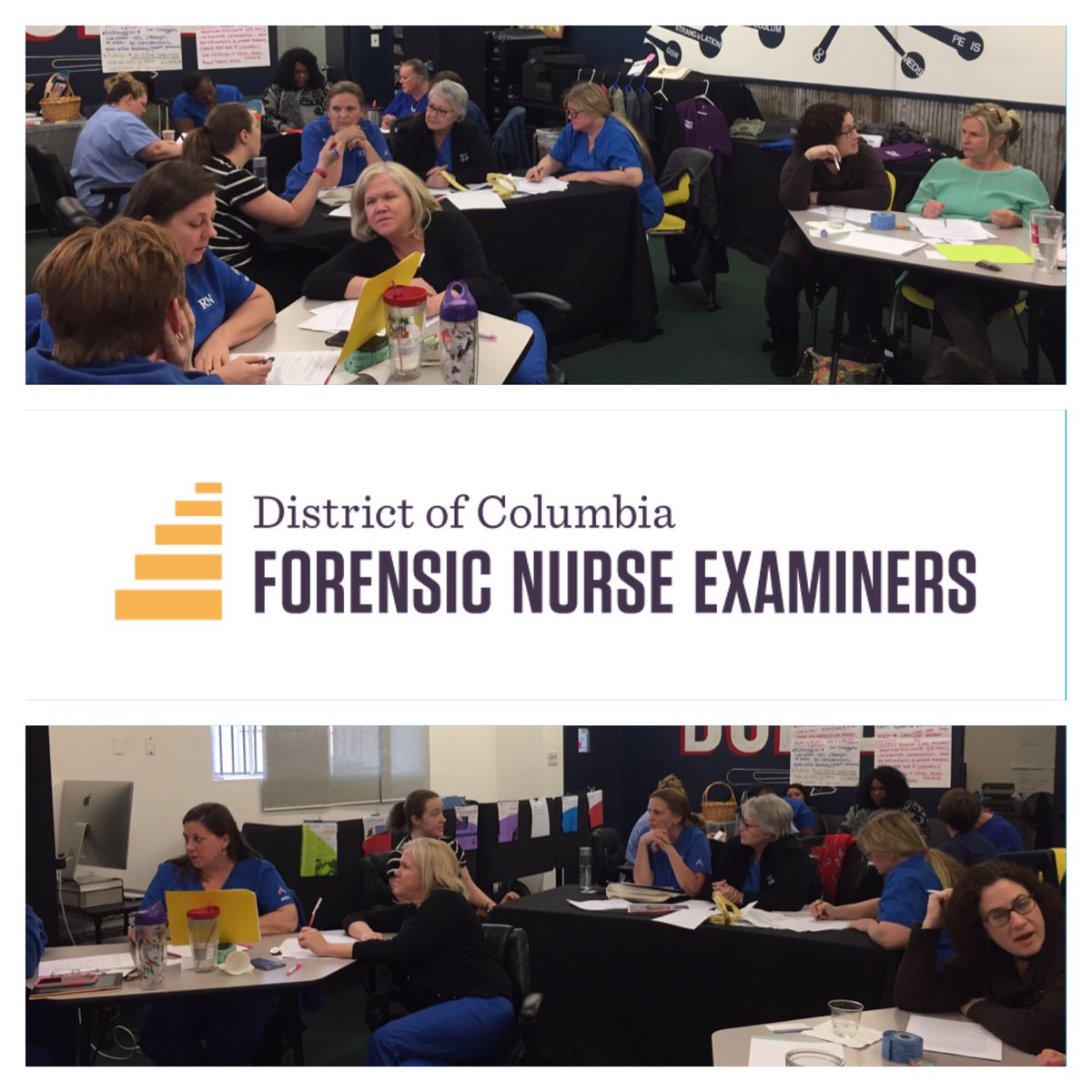 DCFNE's tweet photo. Just some #ForensicNurses attending our #SANEbootcamp training today at #DCFNE! Next class is 6.13.17! https://t.co/IwoyznNYaH
