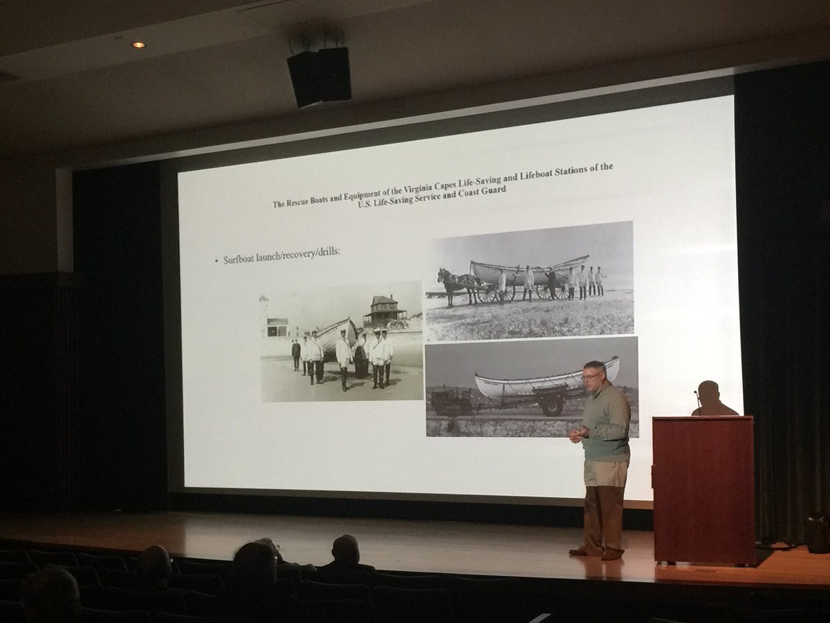 VBSRMuseum's tweet photo. Guest speaker Tim Dring sharing the history of #USLSS and #USCG rescue boats. #SpeakerSeries #LoveHistory https://t.co/1GPnZRP9ko