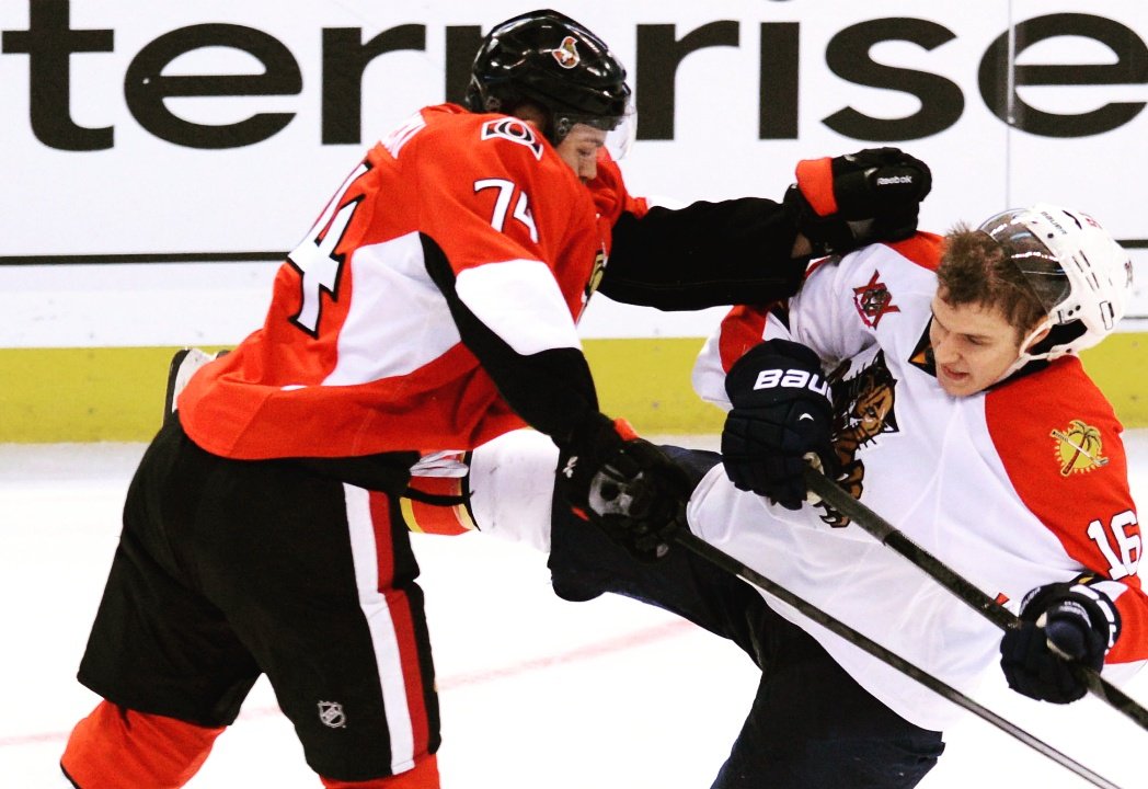 donscup's tweet photo. #DonsCup #herecomestheboom Ottawa D Mark Borowiecki leads the NHL with 265 hits. Attaboy!!! https://t.co/tPQ7q65gsa