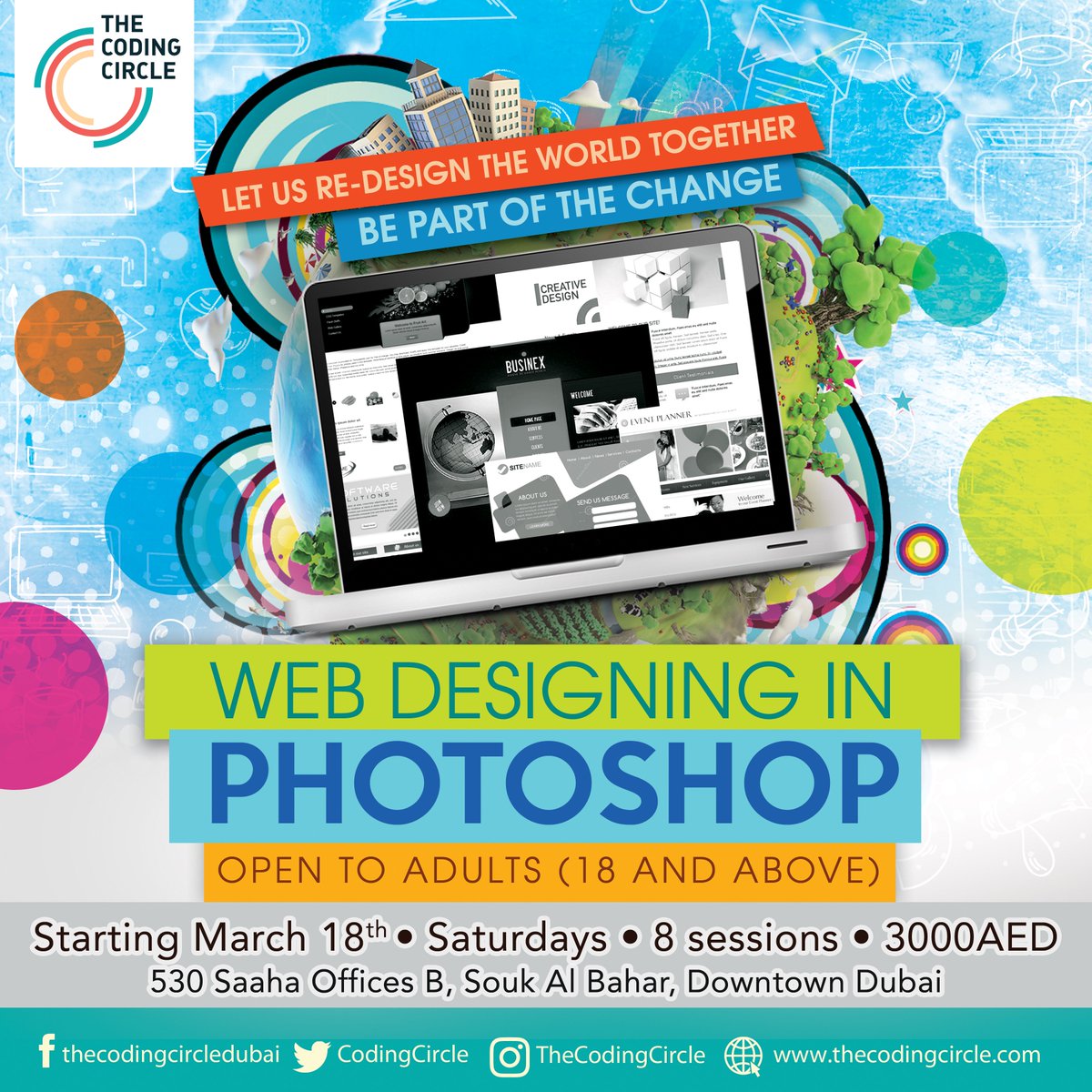 CodingCircle's tweet image. Register now!
#photoshop #webdesign #adobe #mydubai
For inquiries, please call us at 0544736575 or email us at info@thecodingcircle.com