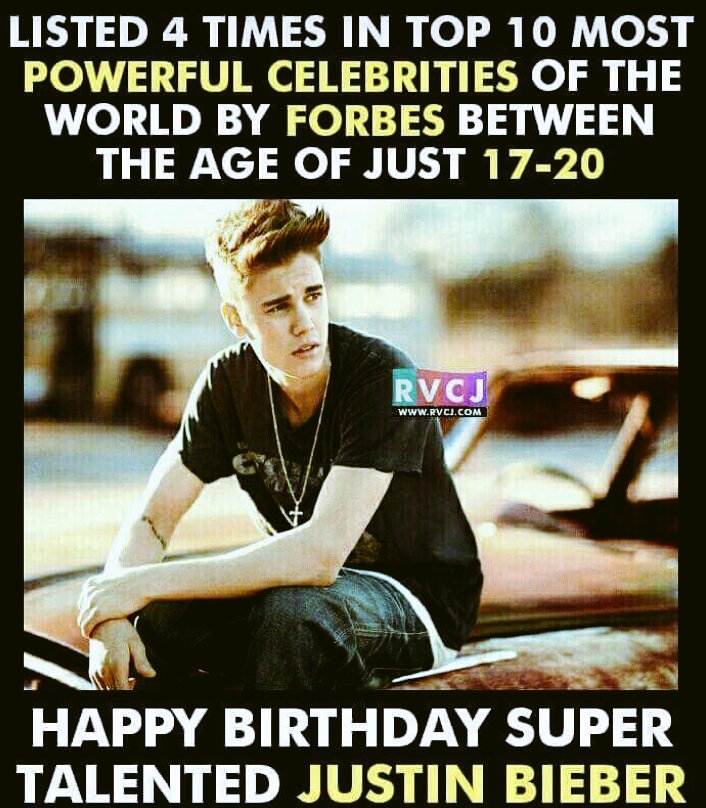 Happy Birthday Justin Bieber 