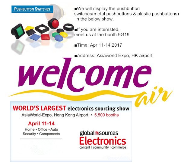 cnpushbutton's tweet image. we will display pushbutton switches in the global sources electronics sourcing show.
