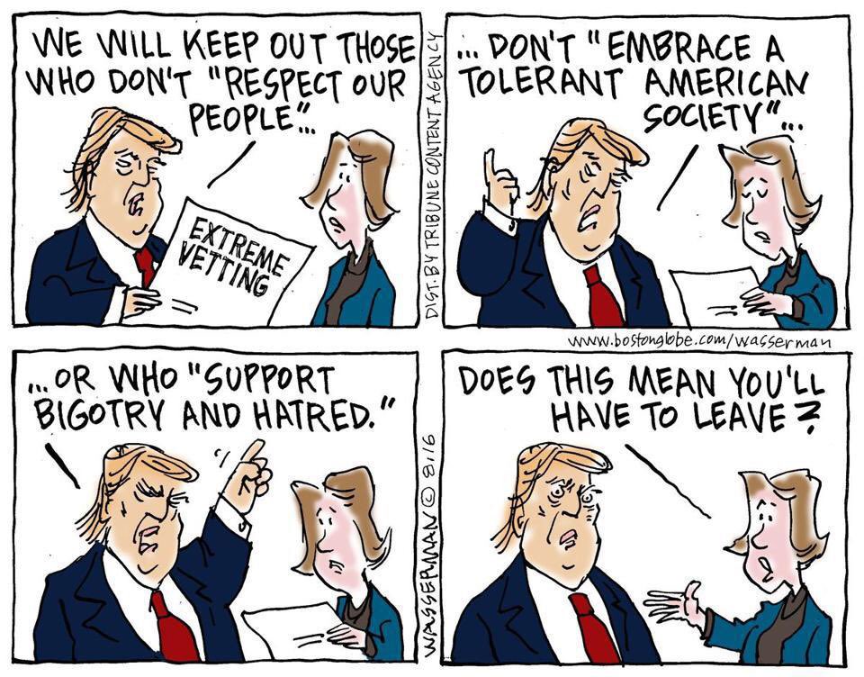 NotMyPresNYC's tweet photo. #ExtremeVetting   #Jointsession #JointAddress https://t.co/md83Ehy9Ab
