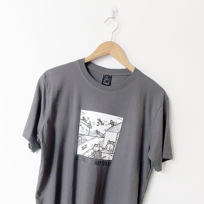 airbackstore's tweet image. Tshirt "CHAPTER 01" by Littlefriendscat only 125.000 IDR. #airbackstore instagram.com/airback_store