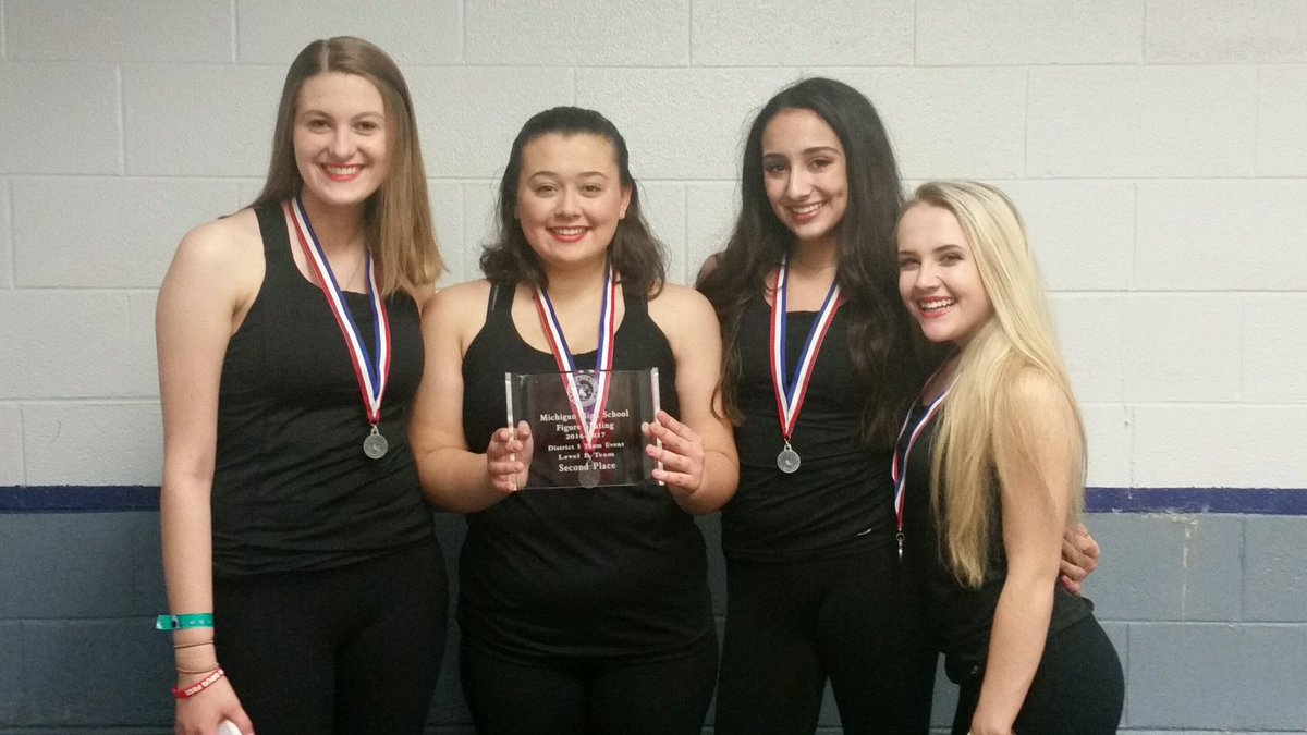 Congrats DCHS Figure Skating! 1st place today, 2nd in District and on to States! #FalconPride
