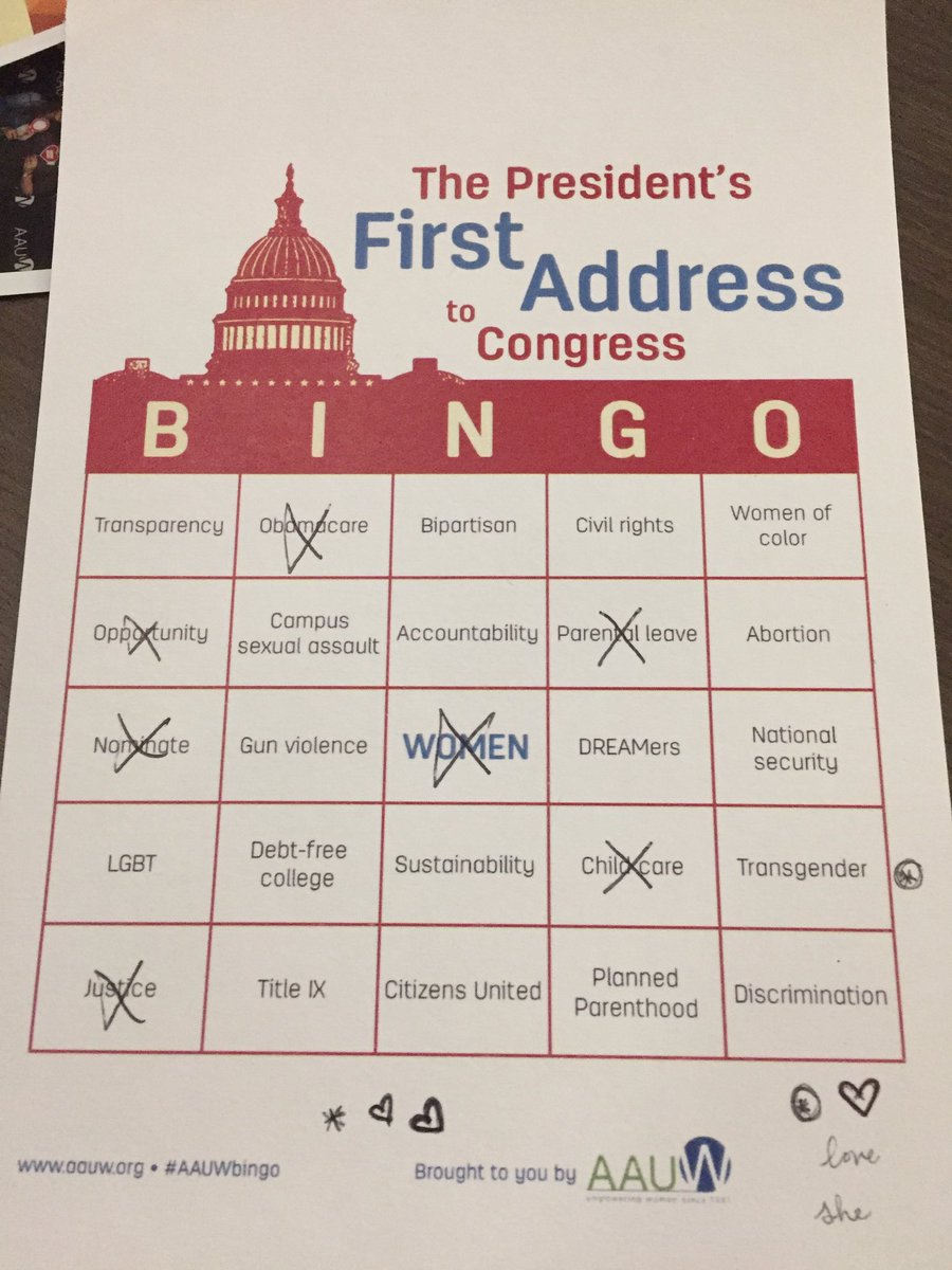 aauw_au's tweet photo. Still so much white space :/ #JointSession #AAUWbingo @AAUW https://t.co/D4fAkcohLo