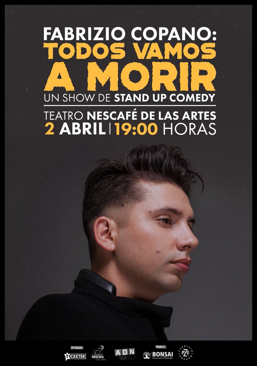 fabriziocopano's tweet photo. Nos vemos el 2 de abril https://t.co/j0eMFDxoFV