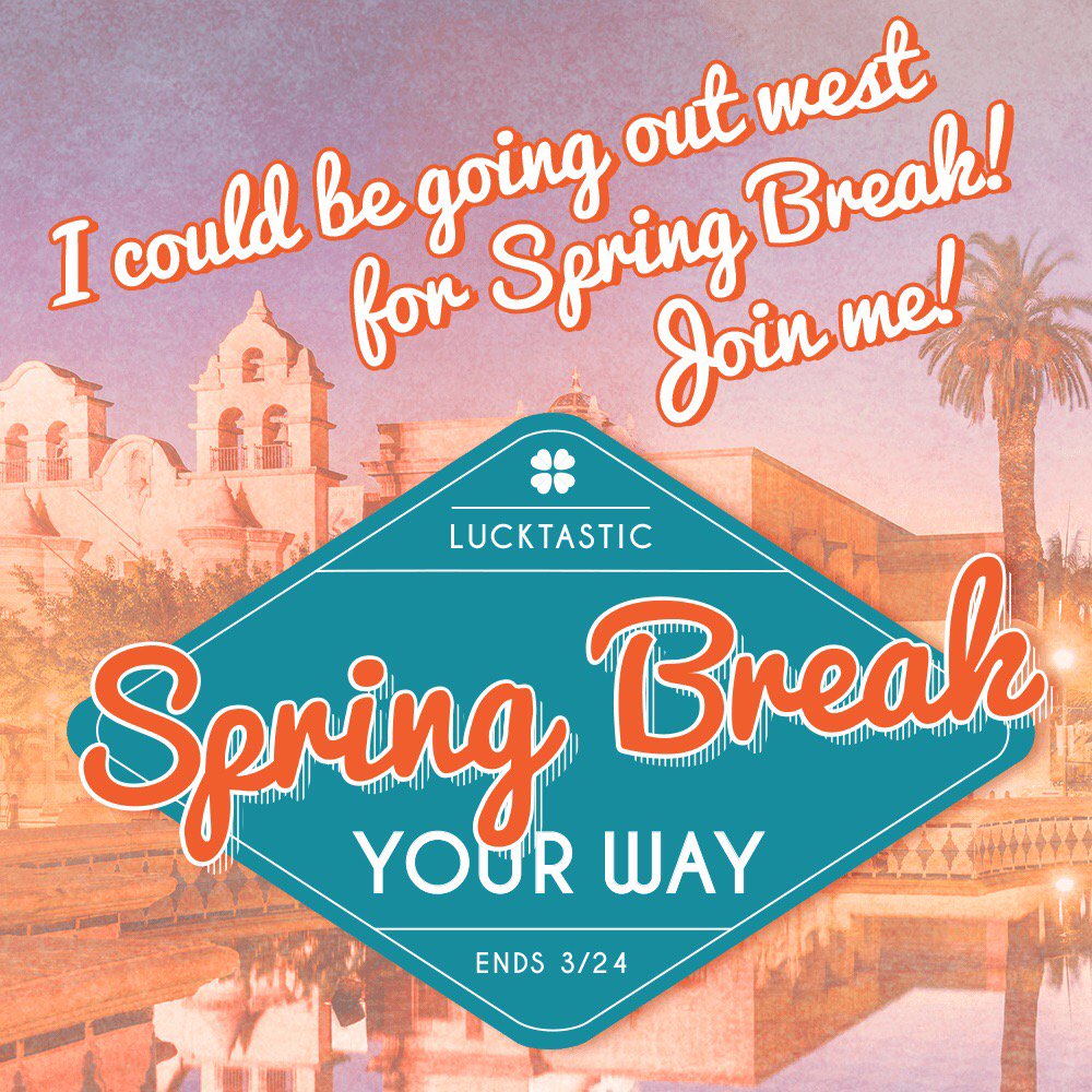 I entered to win Spring Break in the East or West! lucktastic.com/twShareFunnel