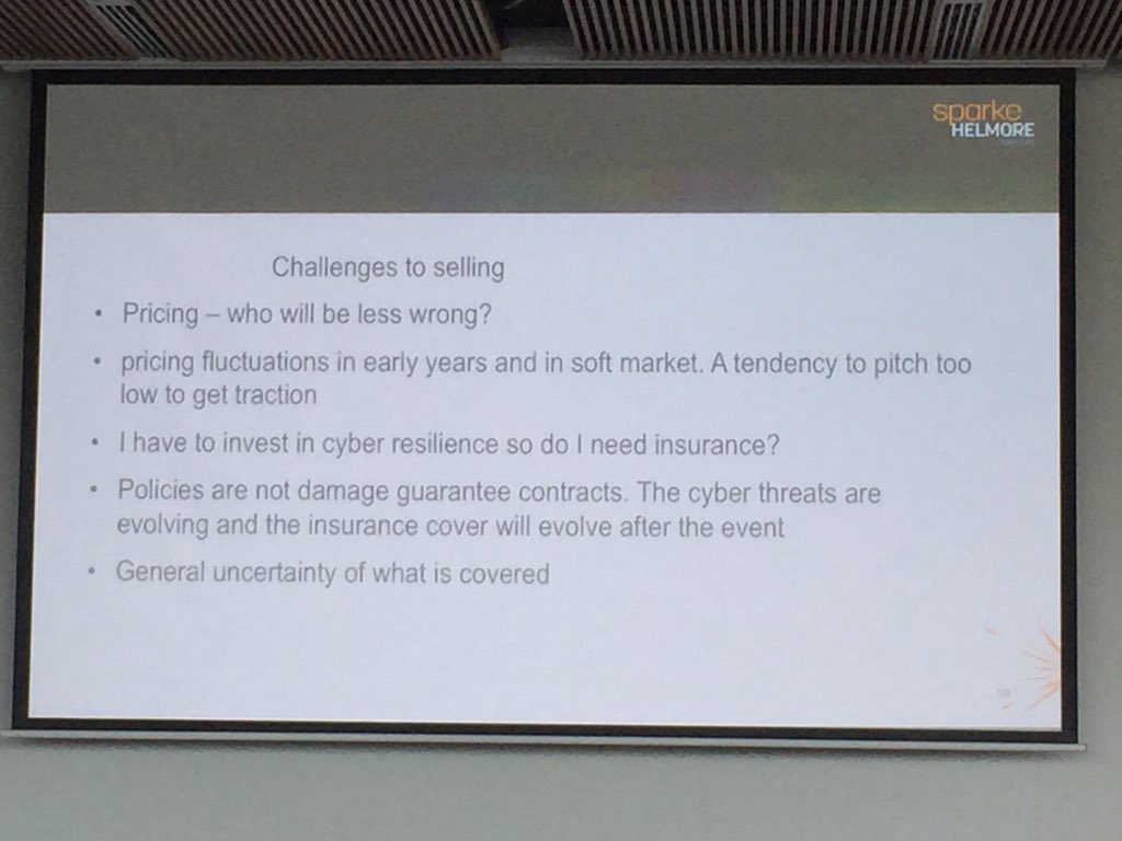 Louisevdkraan's tweet photo. Cyber Insurance, do you need it? Colin Pausey shares the legal ins & outs #transformwithcsc https://t.co/OXkEESV3ki