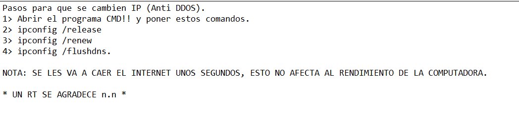 elmayoo97's tweet photo. Pasos para que se cambien de IP por si les hacen DDOS, OJO, tampoco no sean pendejos y entren a servidores de TS y se las saquen de nuevo!! https://t.co/Zw0pwtSVBT