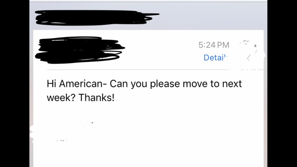kweenaneri's tweet photo. On the plus side, it's good to have a name that autocorrects to "American" in all iPhones. #iam #butalsoindian #isthatcool #💁🏽 https://t.co/MJu95ANkBW