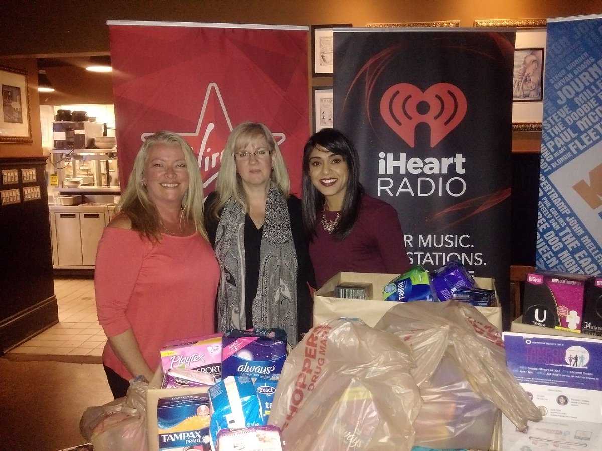 BardishKW's tweet photo. Celebrating #IWD2017 at #TamponTuesday. Thx to all who donated feminine hygiene products for @YWCA_KW, @FoodBankWatReg &amp; @WomensCrisisSWR. https://t.co/sHvCGVMQxI