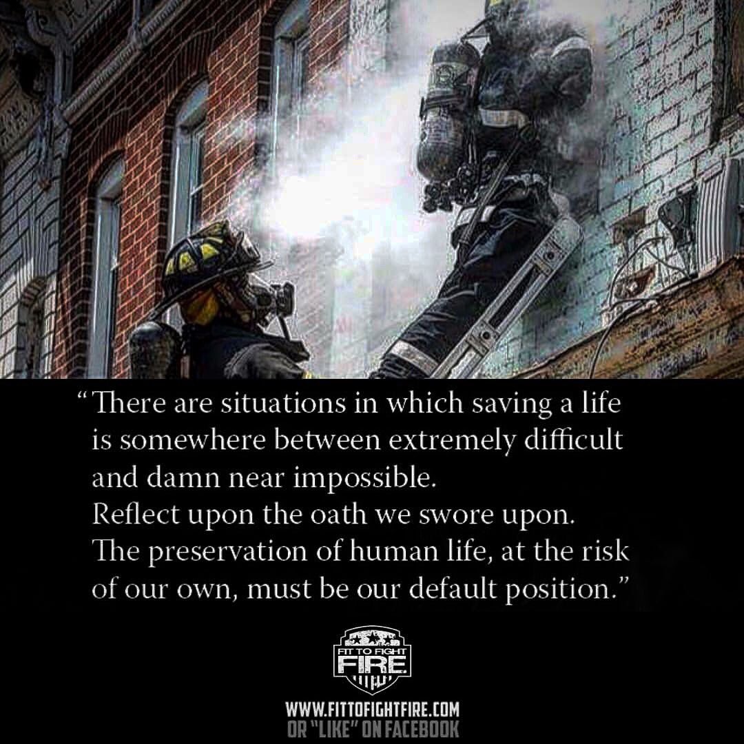 The preservation of human life, at the risk of our own, must be our default position.