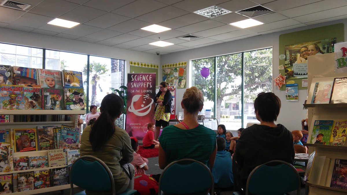 Librarianforu's tweet photo. Science Alive Snippets @shirleylibrary every Wednesday 3:30-4:00pm. Making squeaky voices! Come join in the fun! @ChristchurchLib https://t.co/7ZMqcpzEOU