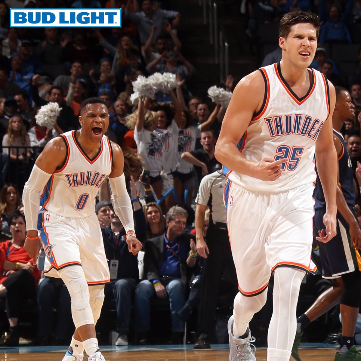 okcthunder's tweet image. #ThunderUp!
@BudLight Photo of the Game