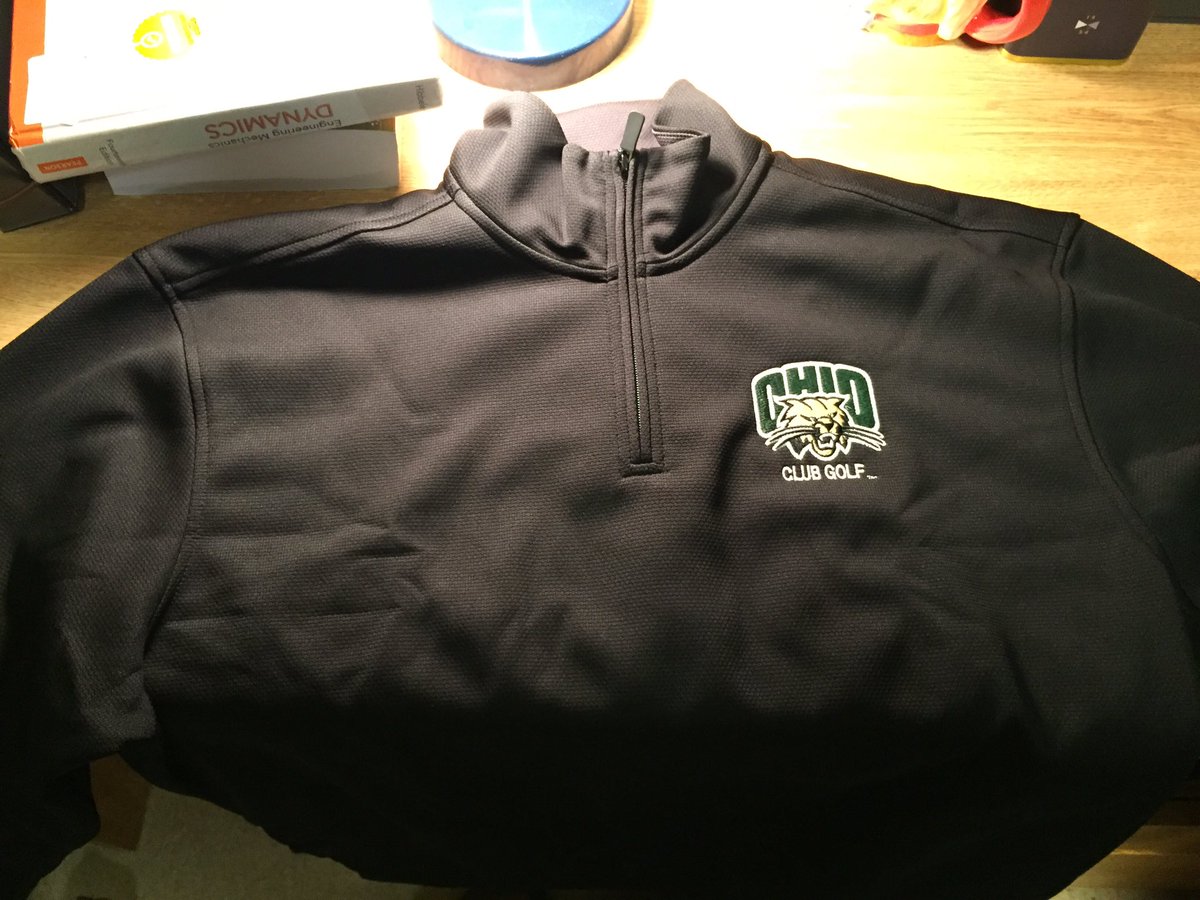 OhioClubGolf's tweet photo. Got some new gear in 🔥 hopefully it's warm enough at nationals to not need the jacket https://t.co/ECebVgqsoP