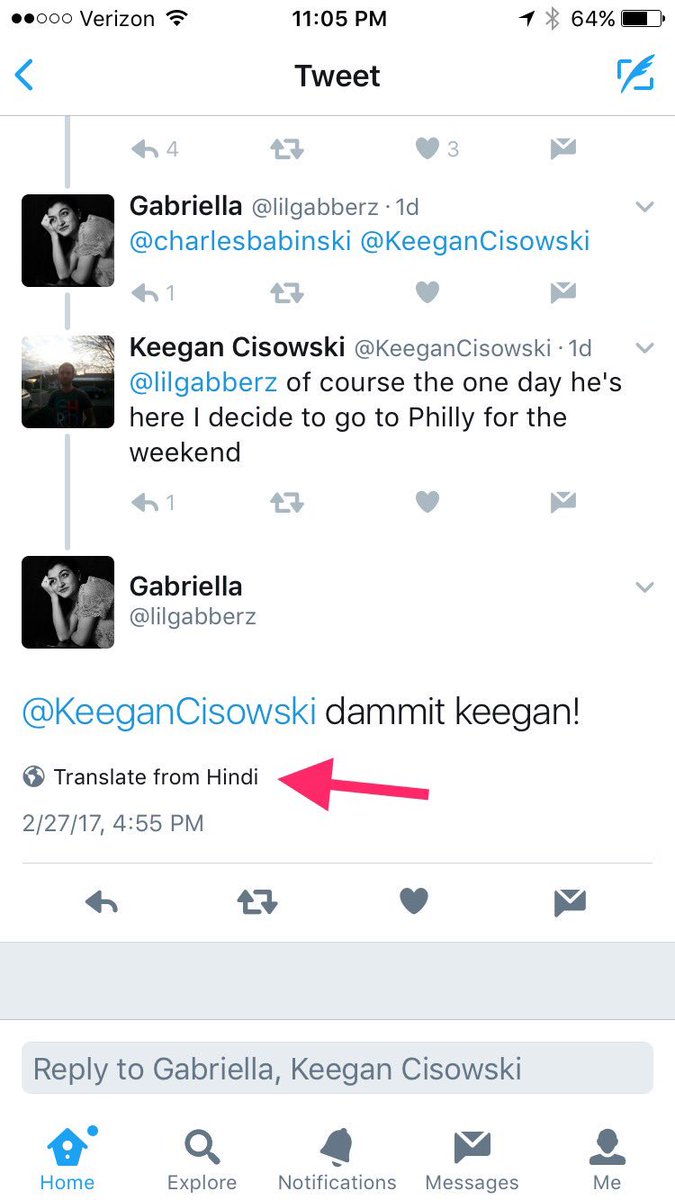 wolverine1190's tweet photo. @lilgabberz @KeeganCisowski apparently Gabs speaks Hindi https://t.co/dAEEZYt4EL