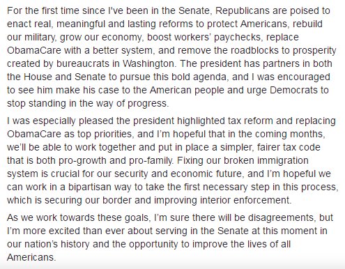 SenMarcoRubio's tweet photo. I’m more excited than ever about serving in the Senate at this moment in our nation’s history: https://t.co/b5tcO9lmy7 #JointAddress https://t.co/vtqNHEvKw1