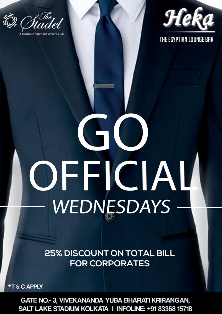 Enough of client dealings and corporate meetings! Ditch that corporate party and join us At Heka!25 % discount on billing for all corporates