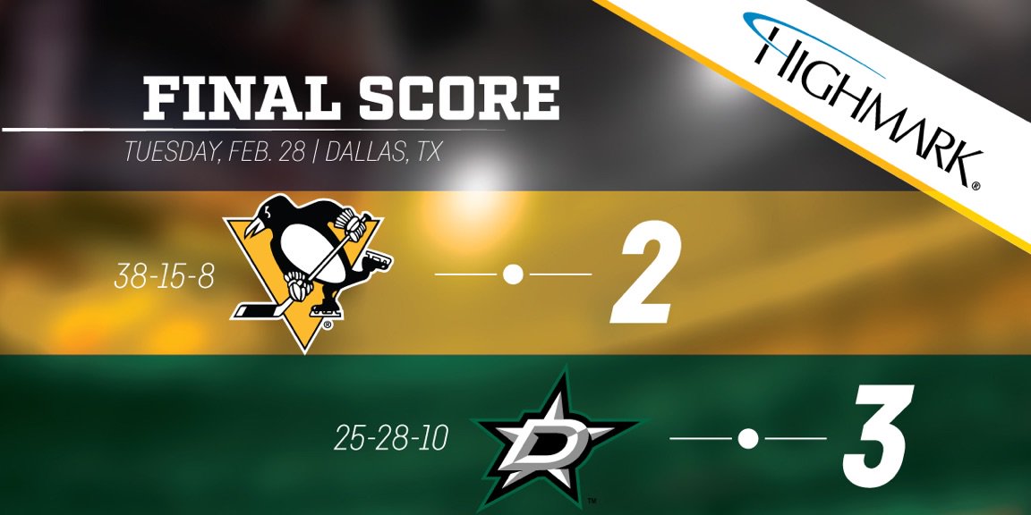 Not our night. Here is your #PITvsDAL post-game infographic: pens.pe/2lwNSWW https://t.co/Ng3aut12yQ