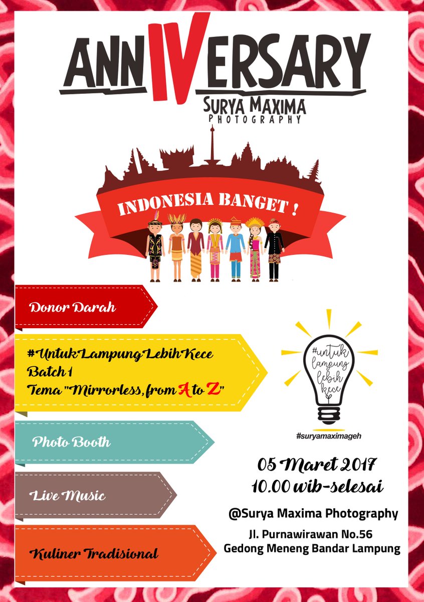 Ini nih rangkaian acara di hari ulang tahun kami.. Dteng ya kamuuu,, iya kamyuuuu..