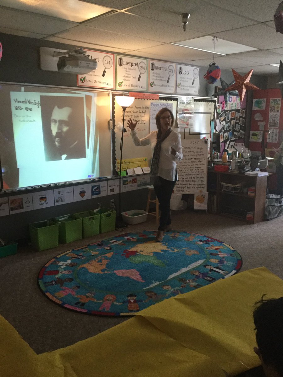 4JAgents's tweet photo. Today we had an art lesson with Mrs.Lutes about Vincent Van Gogh #artisamazing #makingmovement https://t.co/XAtgdFppkM