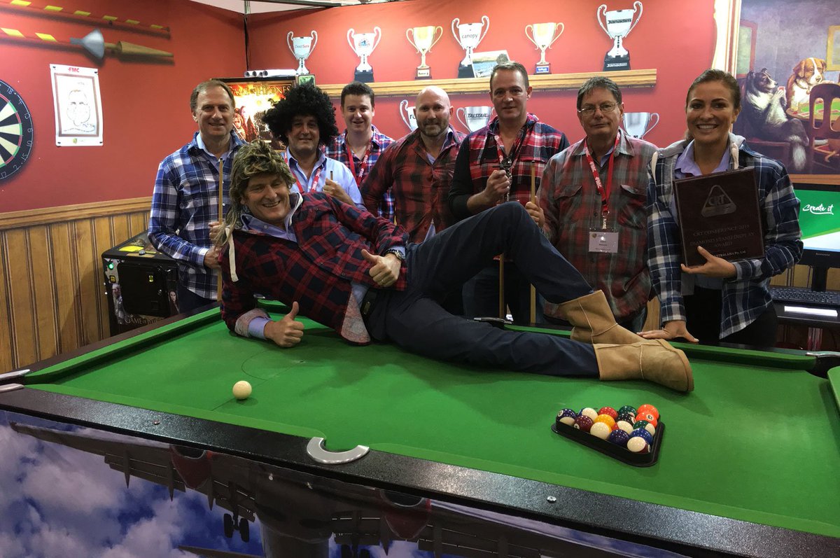 Curtis_Partners's tweet photo. The FMC stand was also a standout with the FMC team getting into The Pool Room theme. Great work again by agency and client. https://t.co/Ejhc4ZJbHh