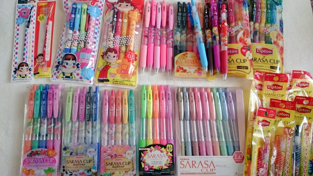 葉書 サラサクリップ 保存用のごく一部よ 眺めてウットリする用 もちろん実務用もあります サラサ総選挙 ゼブラ T Co Jecw5gyuee Twitter