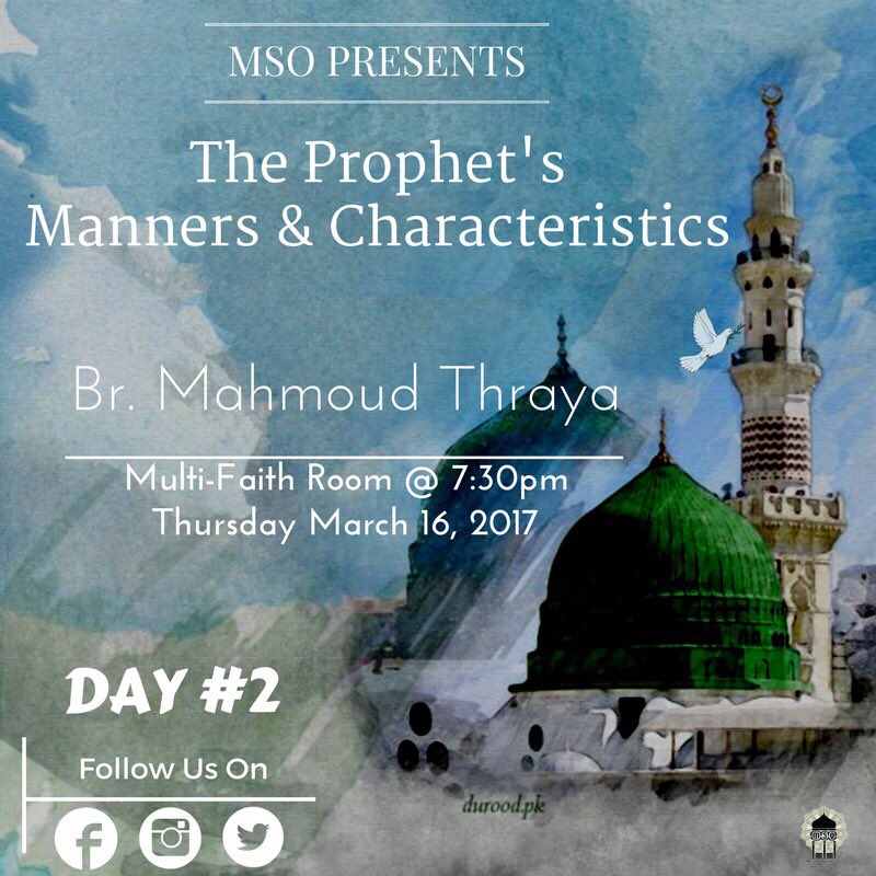 MacEwanMSO's tweet photo. MSO is hosting a talk by scholar Mahmoud Thraya about the prophet Muhammad. Everyone is welcome! The multi fath room is in building 7 (1) https://t.co/b1IxqF3o9F