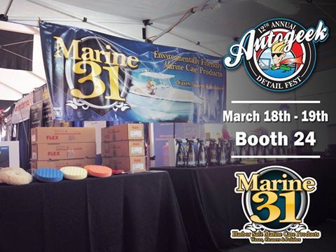 DetailFest's tweet photo. Catch us at Autogeek Detail Fest this weekend, Booth 24!  For more information go to: https://t.co/xqOjjyDKq3 #Marine31 #AGDetailFest2017 https://t.co/YRfIlOZzjb