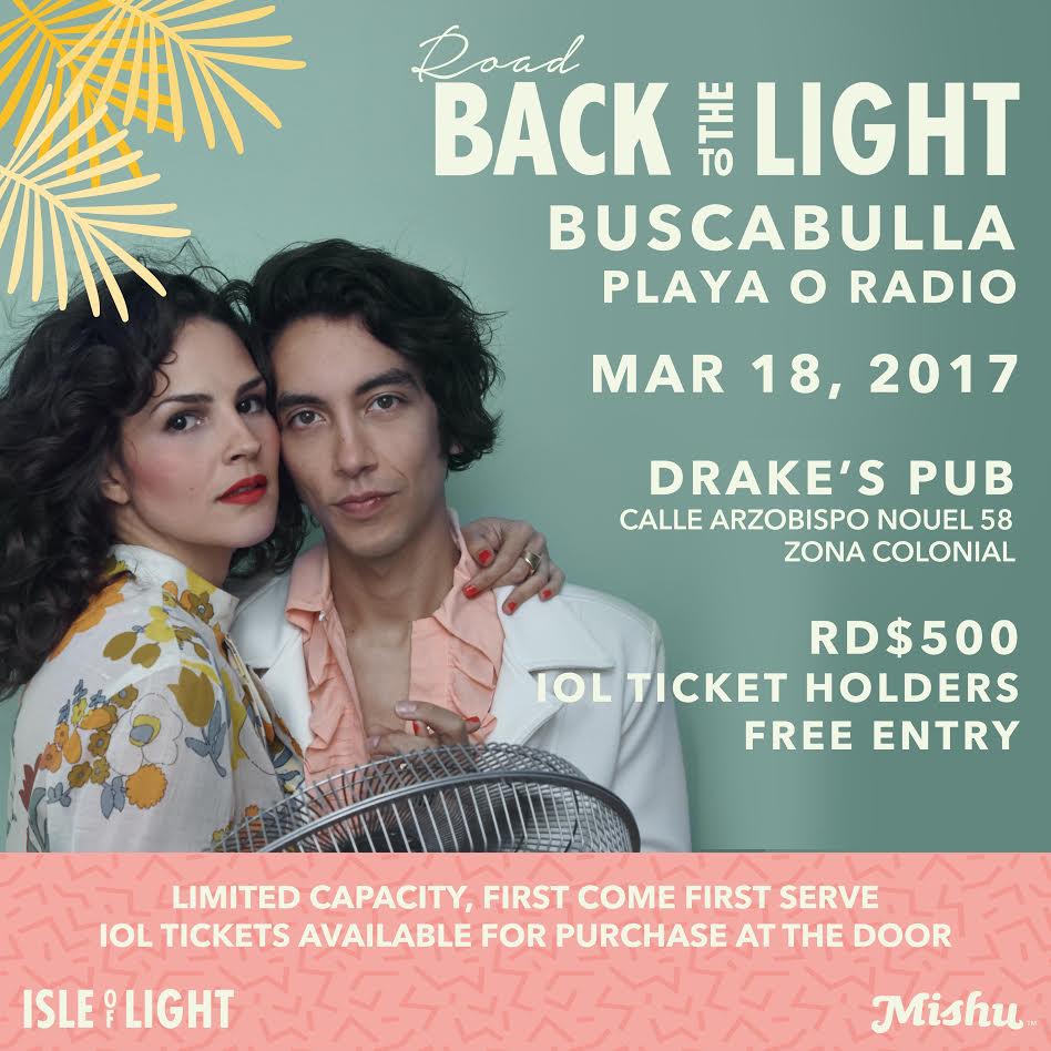 ElectroPartyDR's tweet photo. La banda @buscabullamusic se presenta este sábado en “Road Back To The Light” @isleoflightfest https://t.co/xuNunS57Xd https://t.co/PnvxlnxJFI