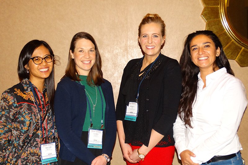 GSLSymposium's tweet photo. Our #GSLS17 Case Report Poster Winners: (left to right) Melanie Frogozo, Laurel Hammang, Jessica Jose and Patricia Flores Rodriguez. https://t.co/fAV1AlaPLQ