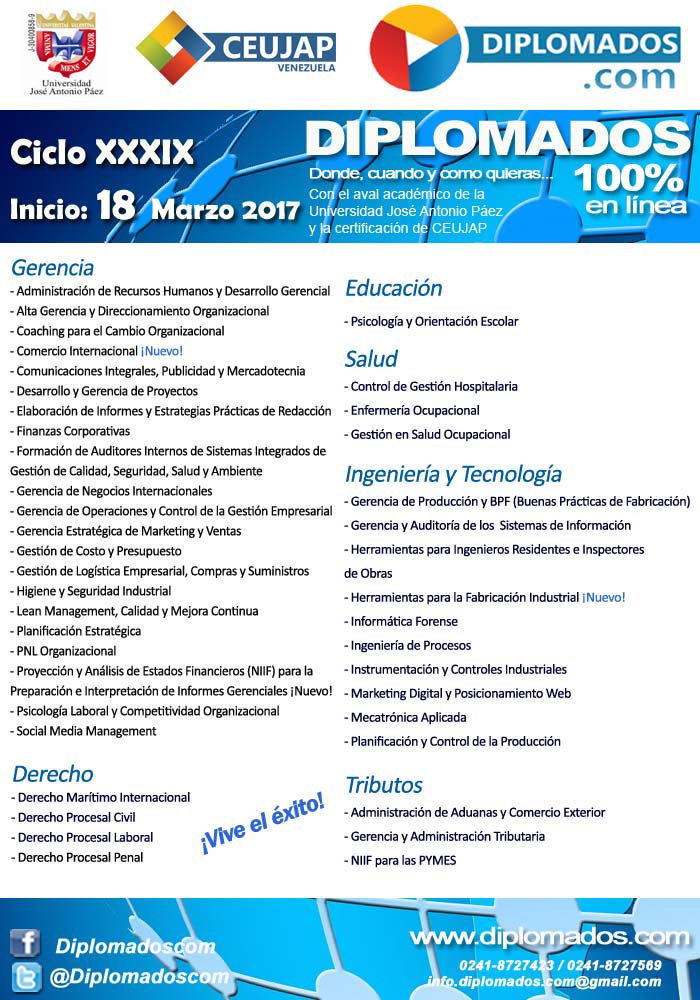 ¡ÚLTIMOS CUPOS! Visita diplomados.com y únete a los #Diplomados #online más innovadores de Hispanoamérica ¡Avanza a tu ritmo!
