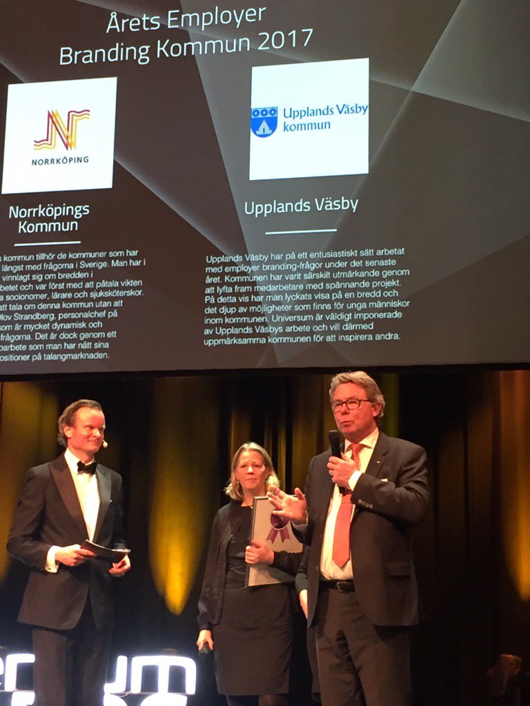 Årets emplyerbrandingkommun är <a href="/upplandsvasby/">Upplands Väsby</a> och <a href="/NorrkopingSe/">Norrköpings kommun</a>