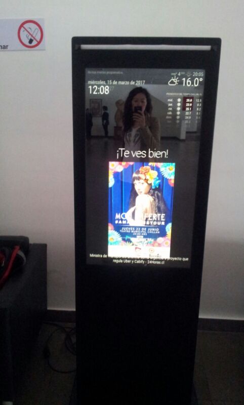 SmirrorMe's tweet photo. @monlaferte Hola ya te estamos esperando  en Chillán con SmirrorMe, El espejo inteligente!! https://t.co/fyUfNbV6qf
