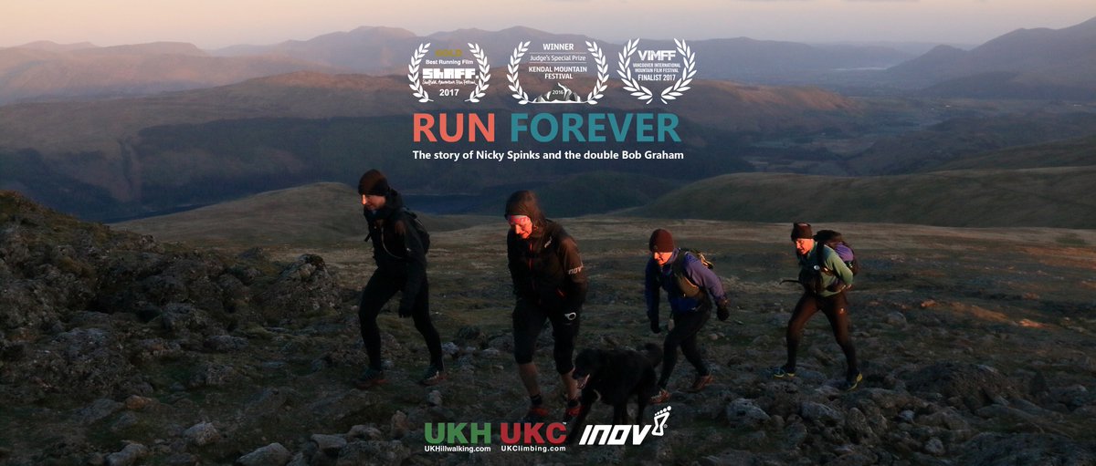 inov_8's tweet photo. RUN FOREVER - the film of @NickySpinks Double Bob Graham - wins Best Running Film at @ShefAdvFilmFest. Watch here: https://t.co/sAIqB2df5j https://t.co/5fCVxCQdq5