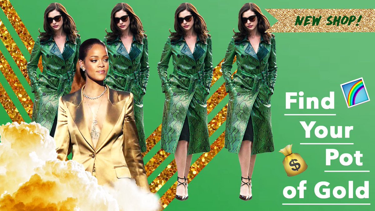 StarShopApp's tweet image. 💰🌈🍀
Find your pot of gold (plus 25% off with code: GOLD)
stsh.tv/3oP

#Shop #AnneHathaway #Rihanna #RiRi #Gold #saintpatricksday