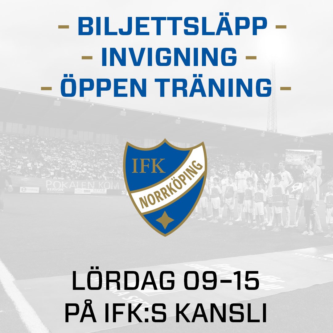 Nu på lördag (18/3): Exklusivt biljettsläpp till premiären, invigning av shopen och öppen träning.
Läs mer på hemsidan.
#ifknkpg