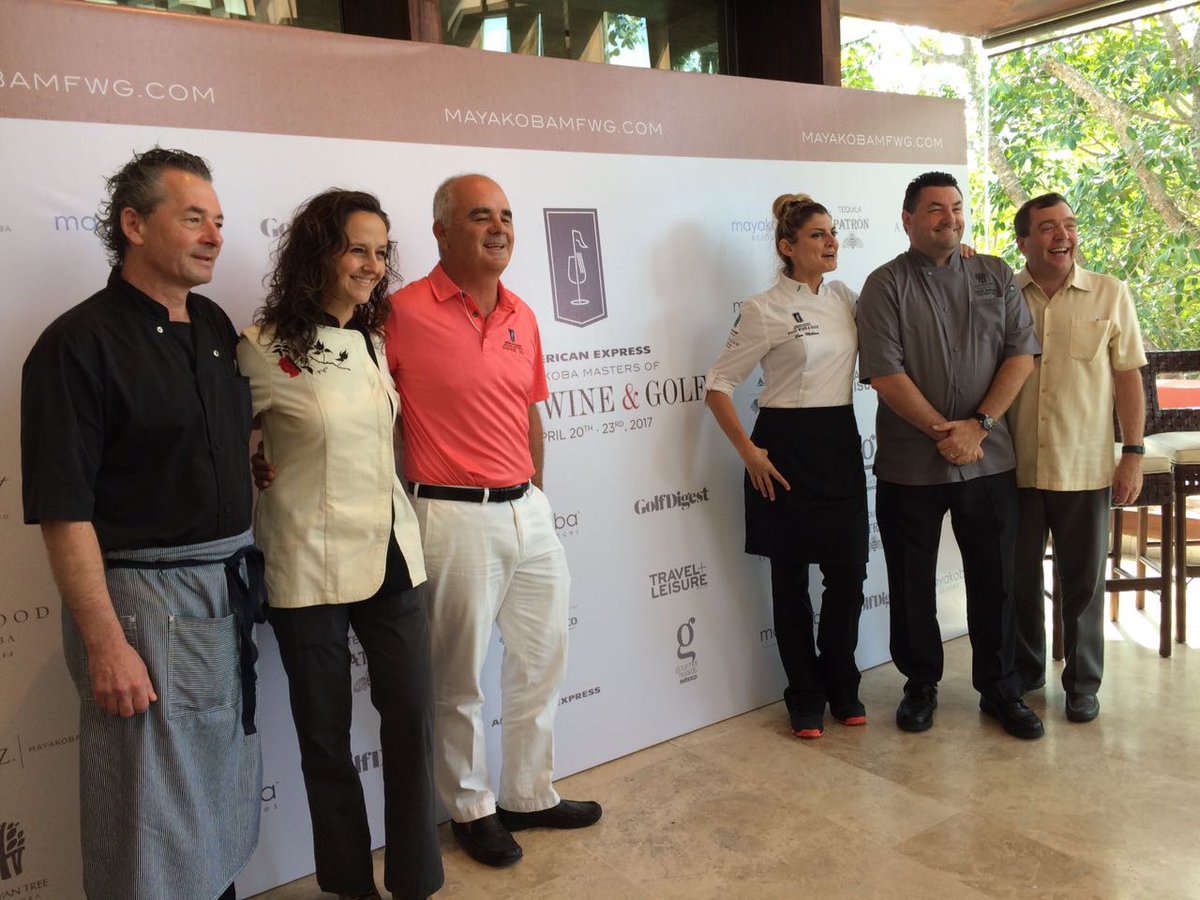 elpueblito2016's tweet photo. Press conference of American Express Mayakoba Masters of Food Wine and Golf 2017 
Be ready! April 20 to 23rd. https://t.co/uilGxJkjmf