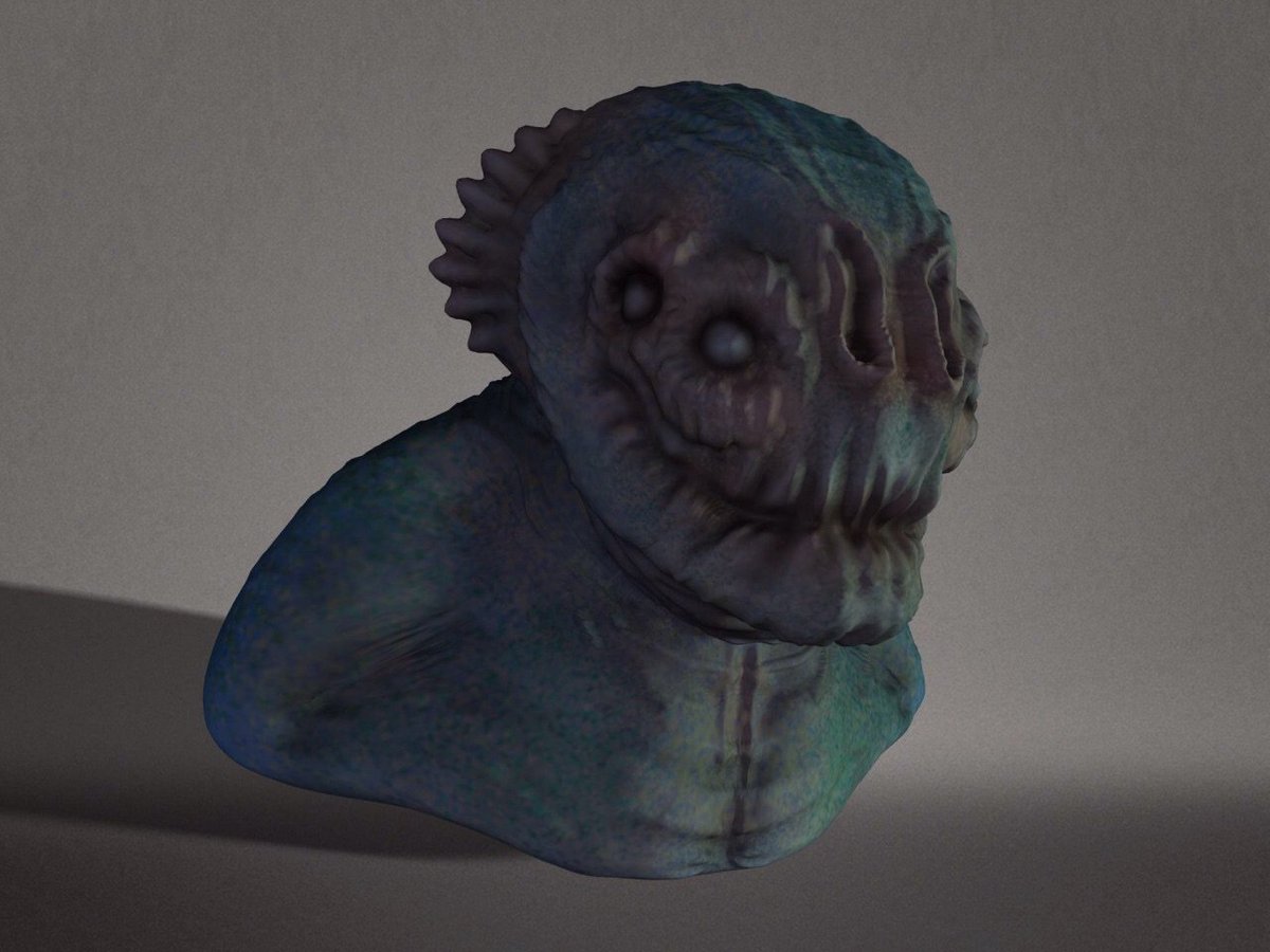 ThatDarkBunny's tweet photo. Some pics that show the process for creating Sid. #characterdesign #scifi #sculpture  #alien  #kaiju #starwars #cosplay #scifiart #artist https://t.co/Z4K8TP1gmS