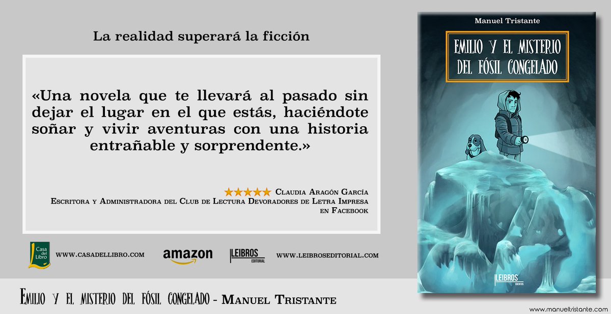 ManuelTristante's tweet photo. #EmilioYElmisterioDelFósilCongelado
En tu #librería habitual @casadellibro y #amazon #LecturaRecomendada #rtmundiall
https://t.co/JskiQAkHTj https://t.co/LgQZFro1rW