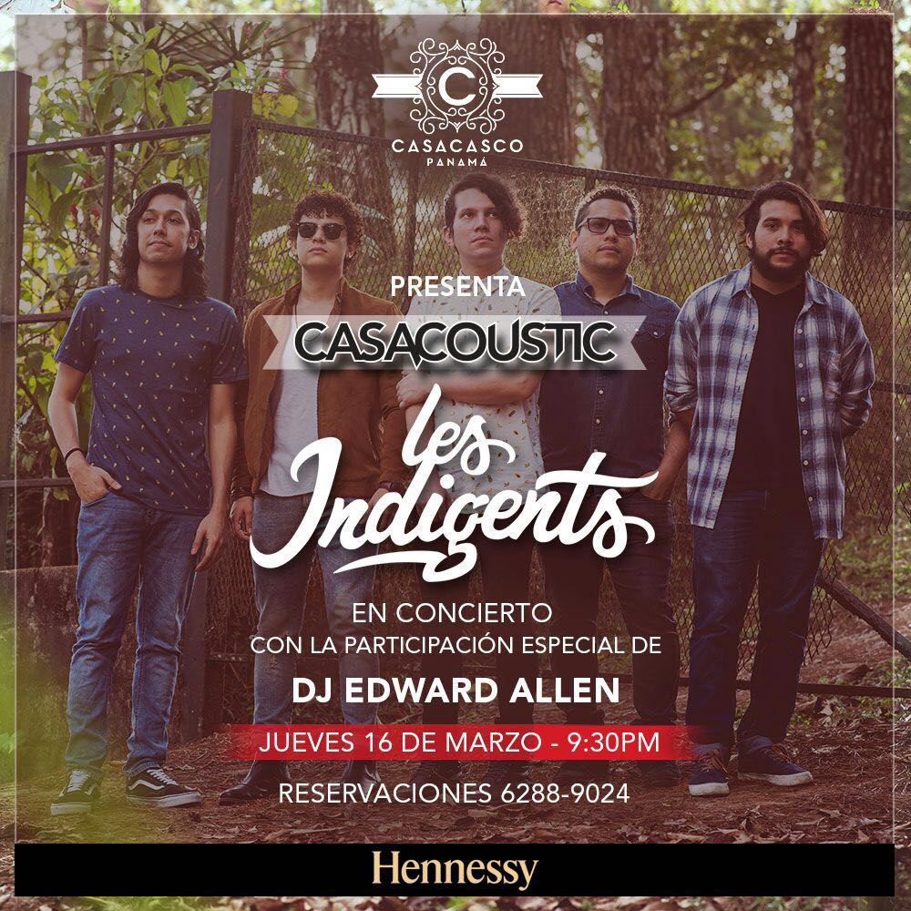 lesindigents's tweet photo. @lesindigents en vivo este jueves 16 en #CasaCasco (Casco Viejo, Plaza Herrera) GRATIS 9:30PM participación especial de @DjEdwardAllen https://t.co/FeZHoLcGa6