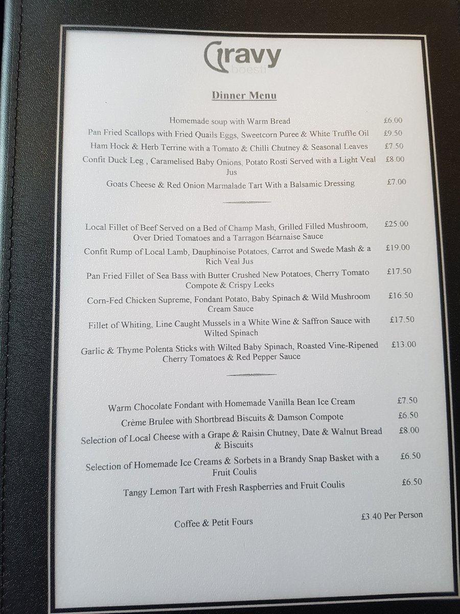 Check out our amended menus 😊