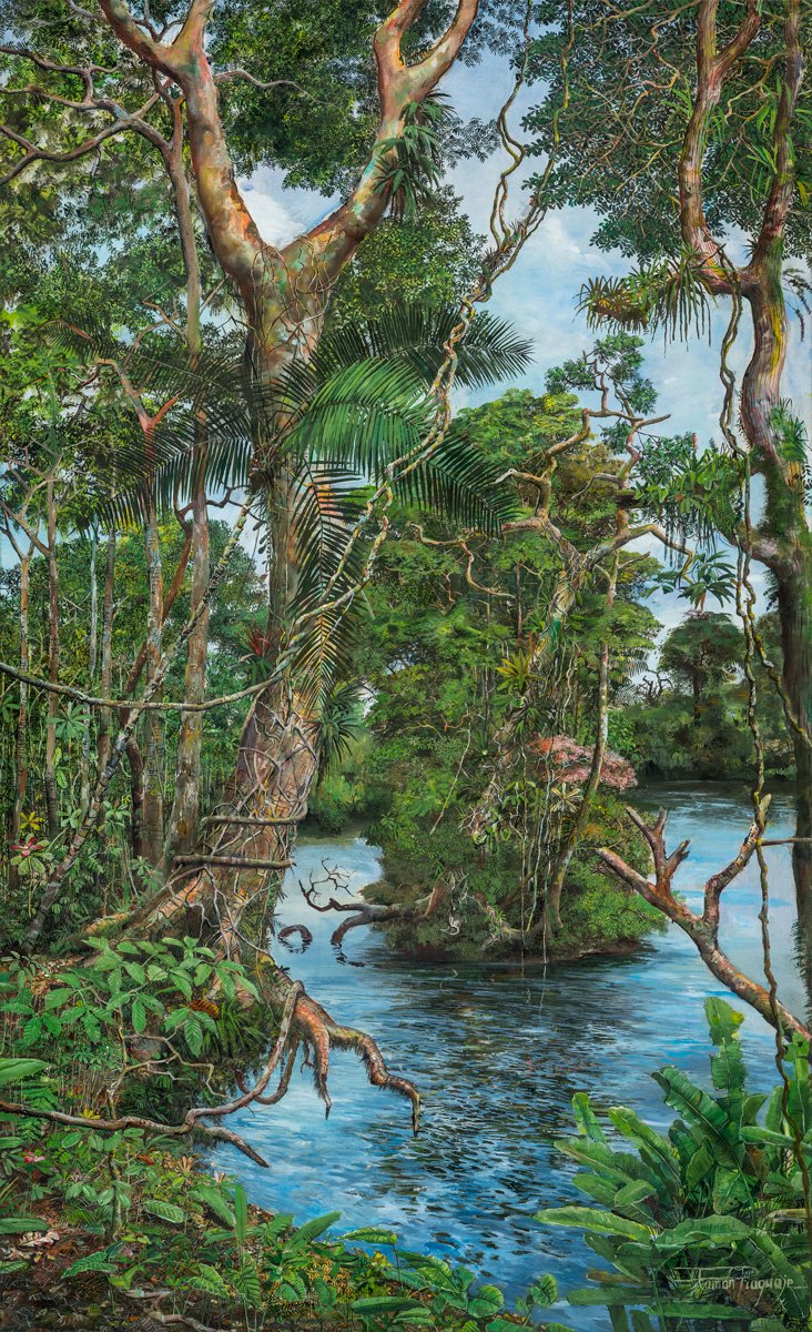 En la obra de Piaguaje, están las estaciones de la mañana y del ocaso, más allá de sus significados literales...