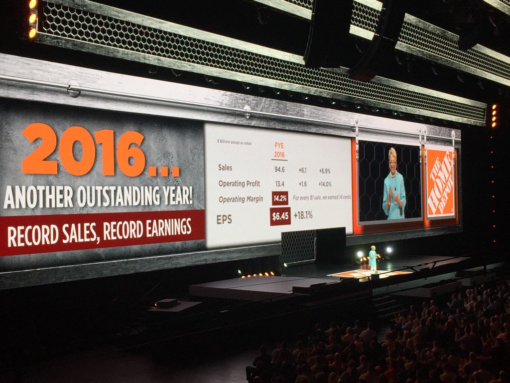 Carol Tome rocking the house with our financial success!  "Cash is Queen"!