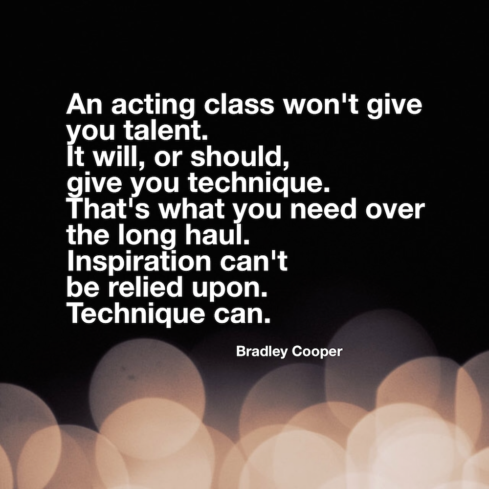 philip24601's tweet photo. #Acting wisdom from Bradley Cooper #actorslife https://t.co/ODfVvs3HO3