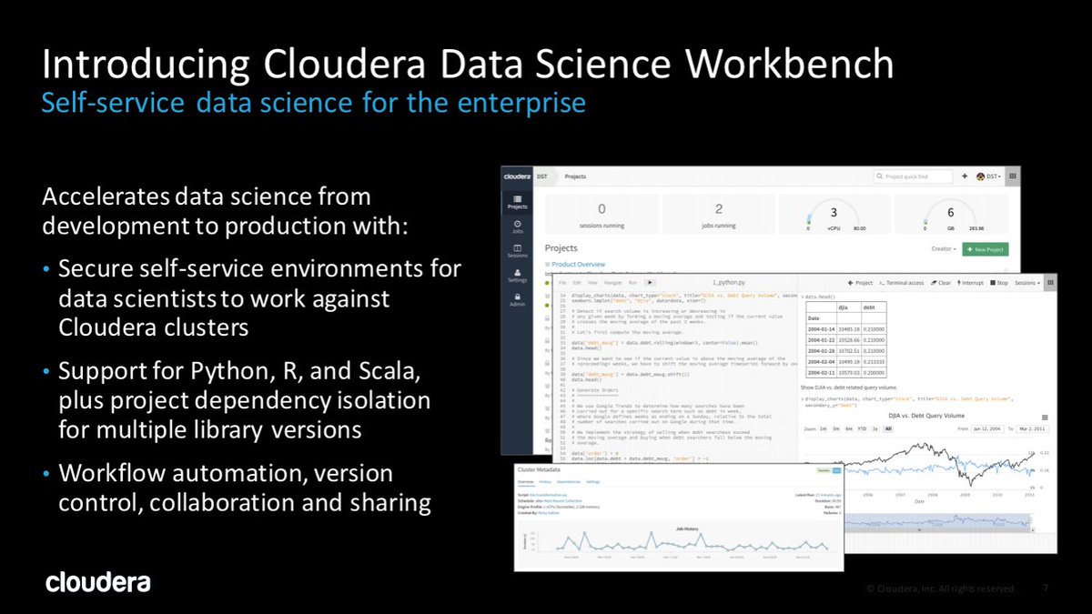 mattbrandwein's tweet image. Thrilled to announce @Cloudera #DataScience Workbench with @tristanzajonc at #StrataHadoop this week! Read more: vision.cloudera.com/cloudera-data-…