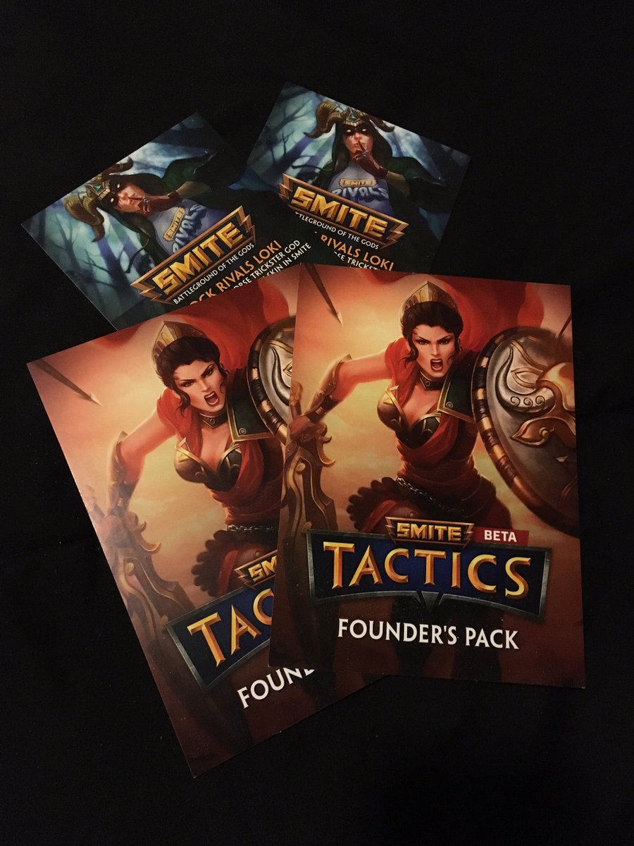 isiahthesage's tweet photo. *Giveaway time!* TWO winners will receive @SmiteRivals Loki AND a @SmiteTactics founders pack. RT/follow to enter. Winners drawn at 8pm 3/17 https://t.co/Tio3Aaf65P