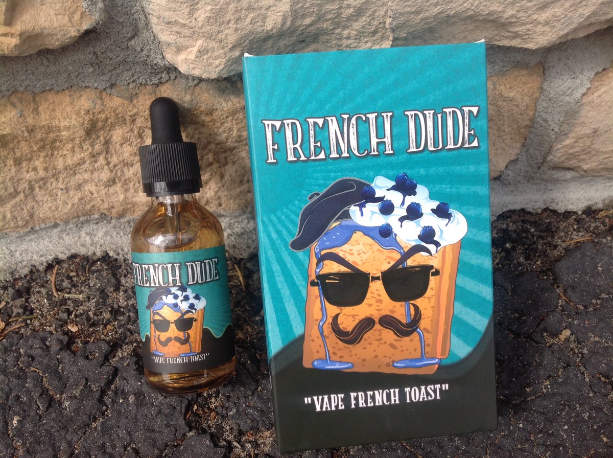 Fmsvapes2's tweet photo. French Dude e juice by Vape Breakfast Classics is a 60ml of delicous french toast with butter, topped with blueberry and whipped cream https://t.co/AmD1QiVwSE