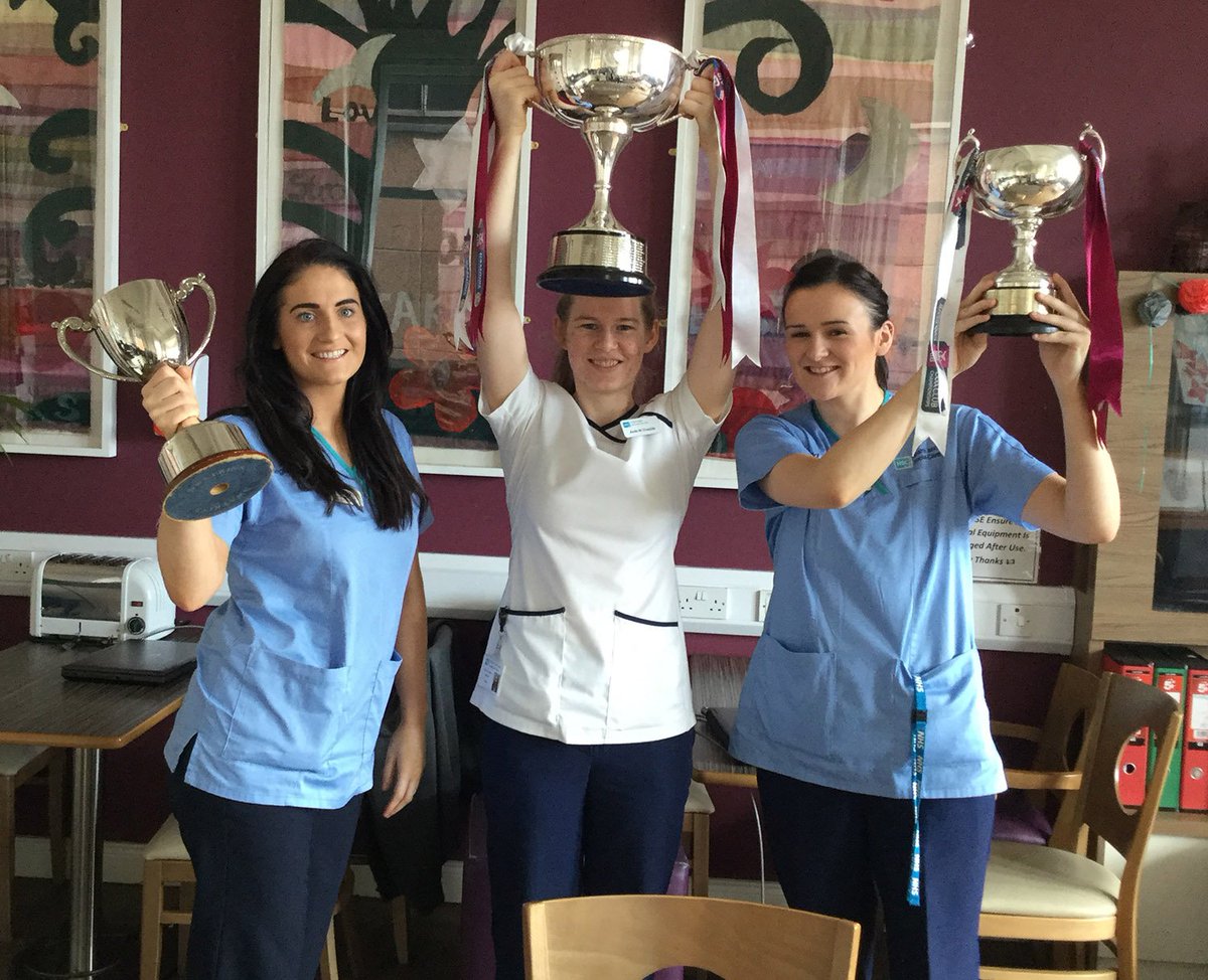 BelfastTrust's tweet photo. Congratulations to our staff members Siobhan McKaigue, Jolene Bradley and Aoife Ní Chaiside on their All-Ireland Camogie success https://t.co/Cit0bBJJs6
